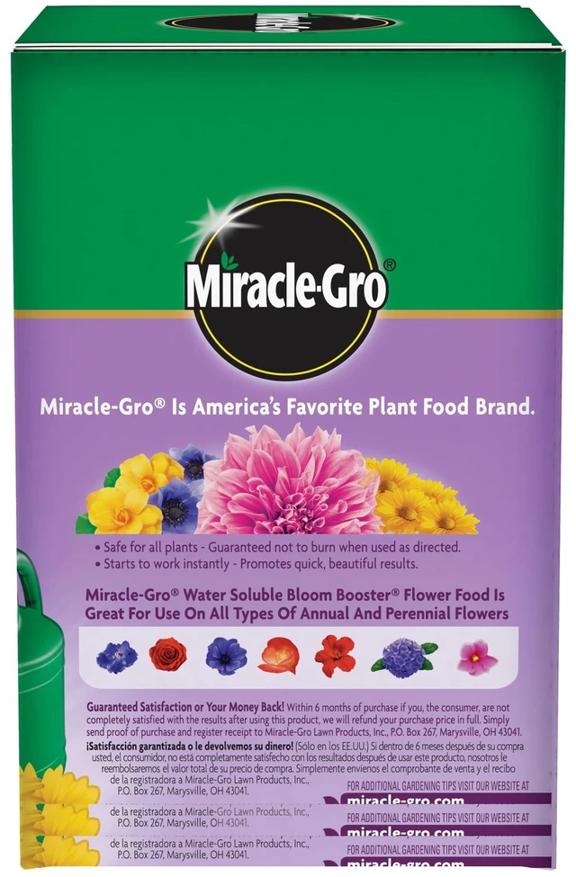 Alt view image 2 of 6 - Miracle-Gro Water Soluble Bloom Booster Flower Food, 1.5 lb