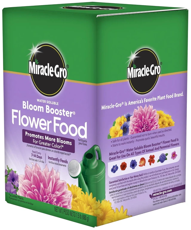 Alt view image 4 of 6 - Miracle-Gro Water Soluble Bloom Booster Flower Food, 1.5 lb
