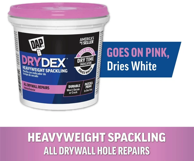 Main image of DAP DryDex 32 oz Pink/White Dry Time Indicator Spackling