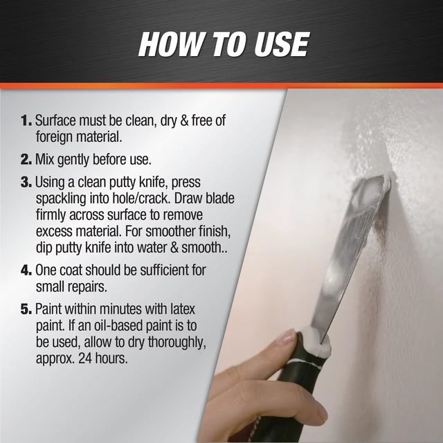 Alt view image 6 of 6 - DAP Fast 'N Final 16 oz White Lightweight Spackling Putty