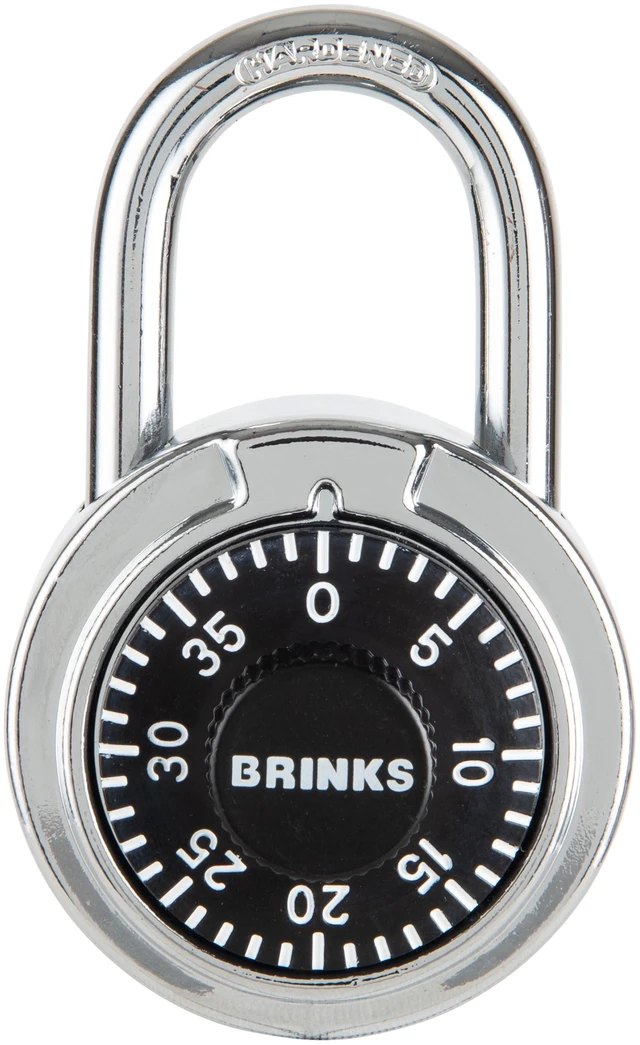 Main image of Brinks 50mm Steel Dial Combination Padlock with 1in Shackle