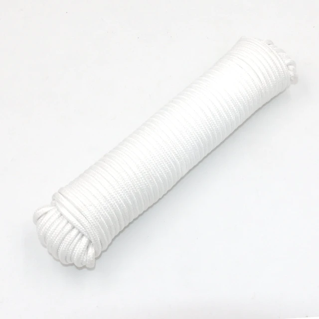 Alt view image 2 of 5 - Hyper Tough 7/32 Standard Diamond Braided Poly Clothes Line 100 feet White