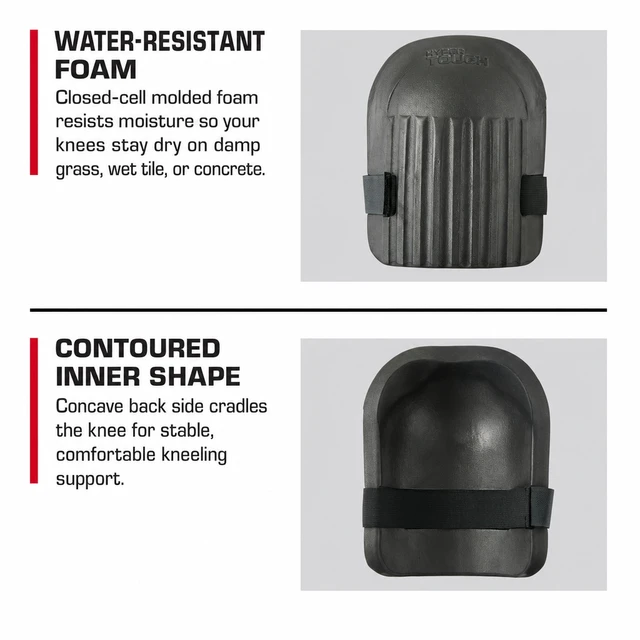 Alt view image 2 of 6 - Hyper Tough Lightweight Foam Knee Pads, 2-Pack