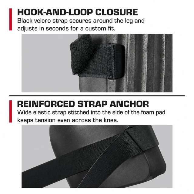 Alt view image 6 of 6 - Hyper Tough Lightweight Foam Knee Pads, 2-Pack