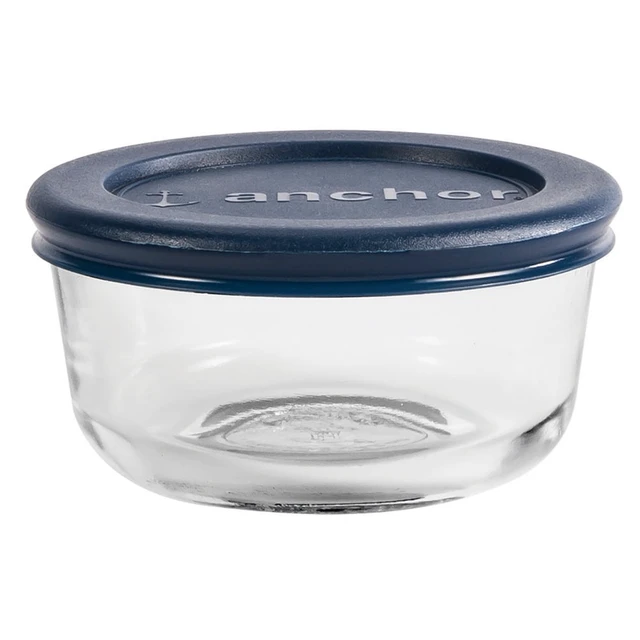 Alt view image 3 of 7 - Anchor Hocking Glass Food Storage Containers with Lids, 1 Cup Round, Set of 4