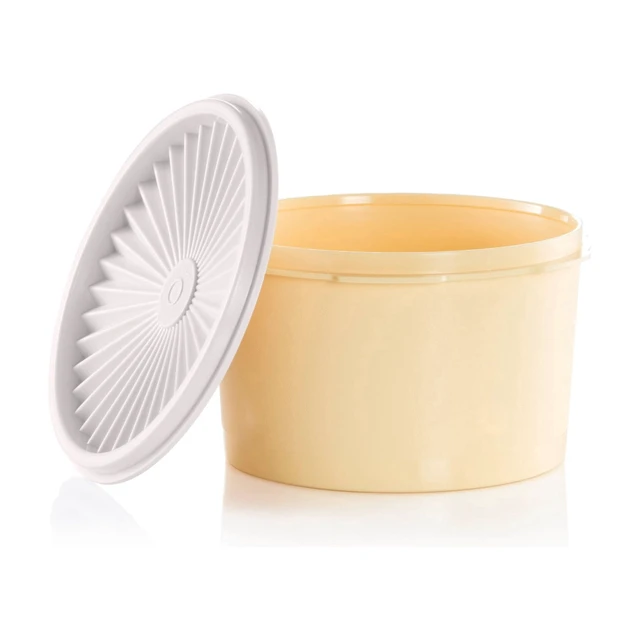 Alt view image 2 of 5 - Tupperware Heritage 3.5-Cup Food Storage Canister with Lid, Yellow