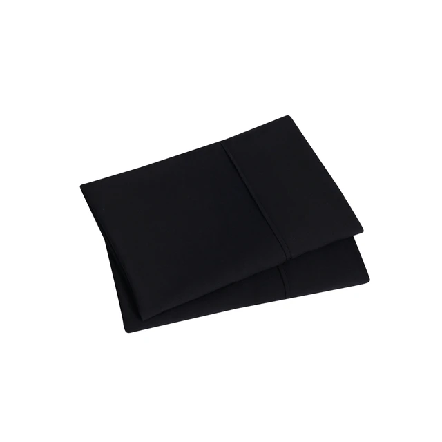 Alt view image 6 of 6 - Mainstays Super Soft Brushed Microfiber Pillowcase Set, Rich Black, Standard/Queen, 2 Piece