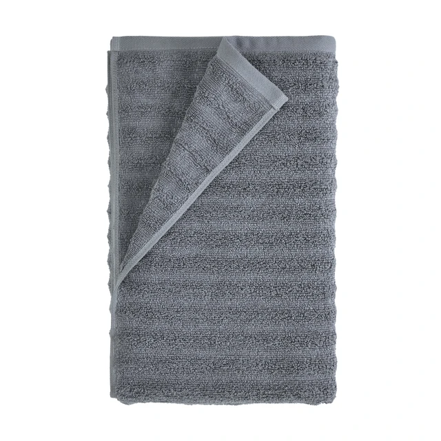 Alt view image 5 of 6 - Mainstays Performance Bath Sheet, Textured Grey, 62 in x 30 in