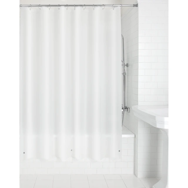 Alt view image 4 of 6 - Mainstays PEVA Shower Curtain Liner, Medium Weight, 70 in x 71 in, Frosty