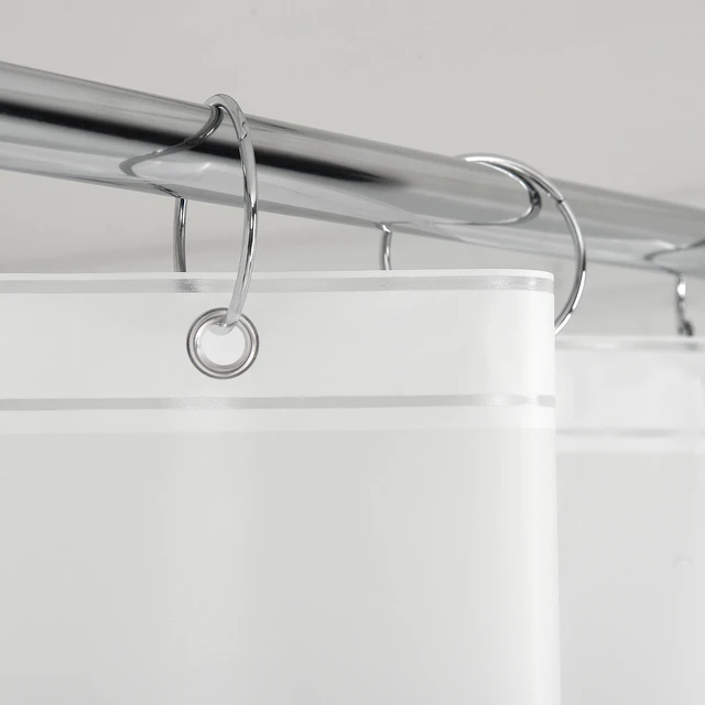 Alt view image 2 of 6 - Mainstays PEVA Shower Curtain Liner, Medium Weight, 70 in x 71 in, Frosty