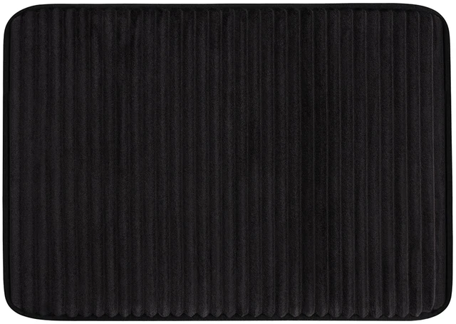 Main image of Mainstays Performance Foam Bath Rug, Black, 17 in x 24 in