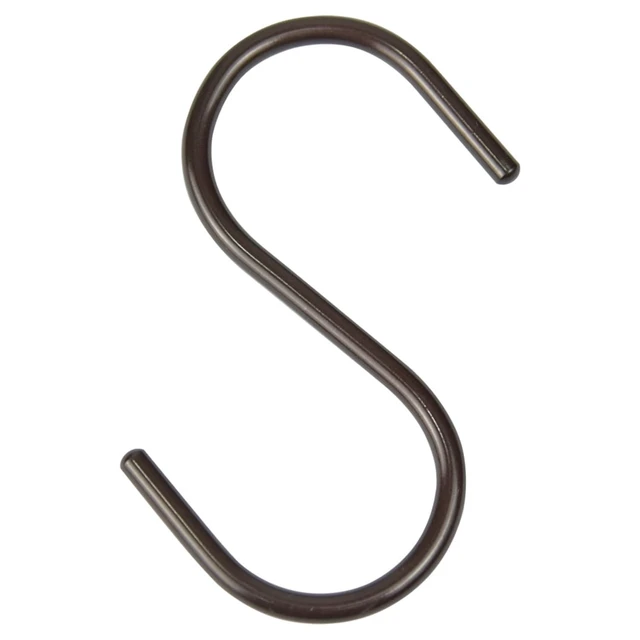 Alt view image 5 of 6 - Mainstays Shower Curtain S-Hooks, Bronze, 12Piece/Set, 100% Iron