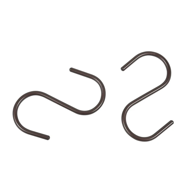 Alt view image 6 of 6 - Mainstays Shower Curtain S-Hooks, Bronze, 12Piece/Set, 100% Iron