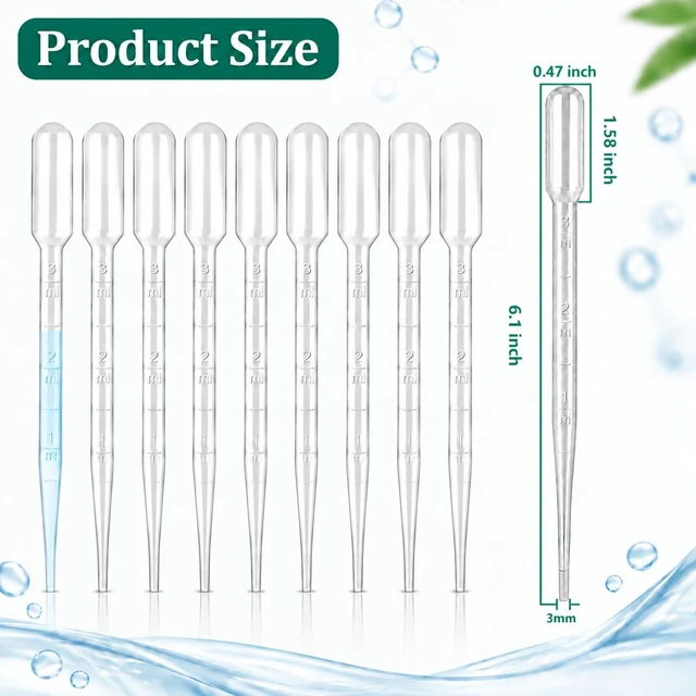 Alt view image 5 of 6 - moveland 3ML Plastic Pipettes Disposable for Makeup Tool, Class, Crafting