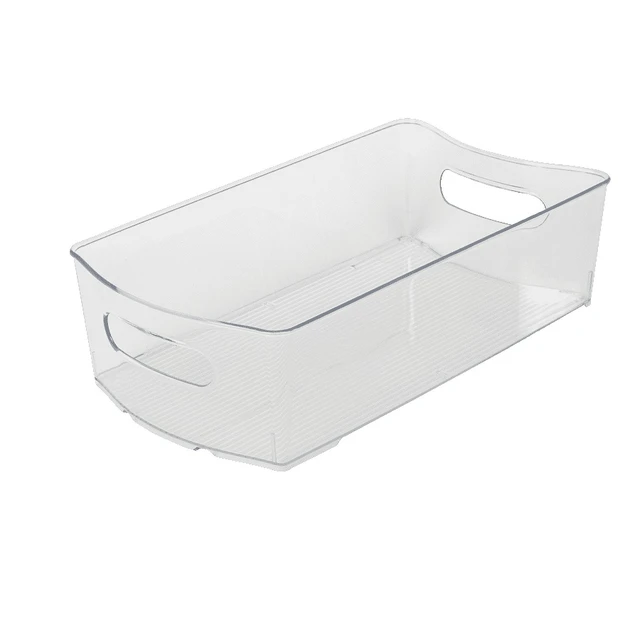 Alt view image 6 of 6 - Mainstays Clear Wide Closet and Laundry Organizer Bin with Dividers