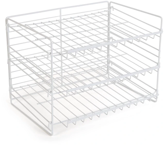 Main image of Mainstays 3-Tier Can Organizer Dispenser Rack, Steel, White