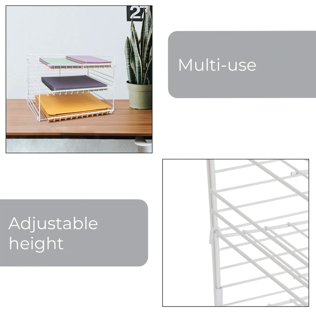 Alt view image 4 of 6 - Mainstays 3-Tier Can Organizer Dispenser Rack, Steel, White