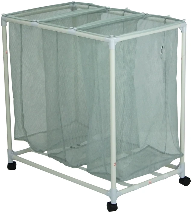 Main image of Mainstays 3-Bag Rolling Laundry Sorter Cart with Removable Mesh Bags and Casters