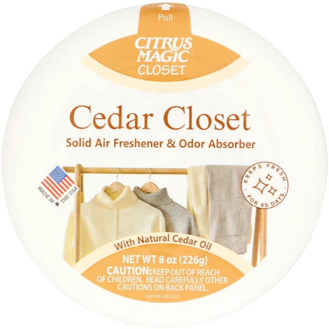 Main image of Citrus Magic Closet Solid Air Freshener, Cedar, 8 Ounce