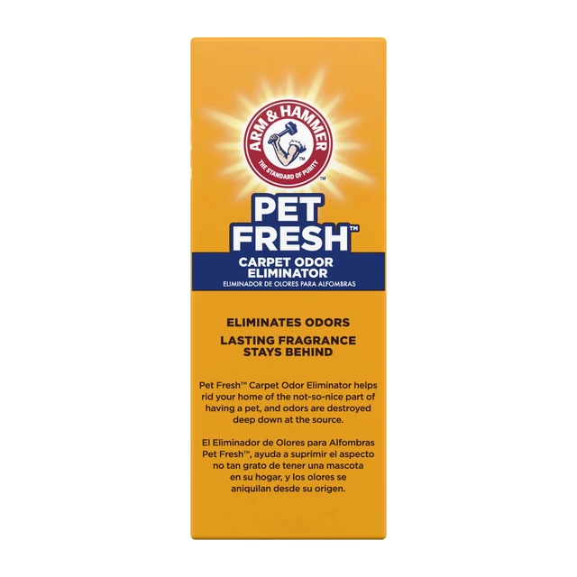 Alt view image 4 of 6 - (2 pack) ARM & HAMMER Pet Fresh Odor Eliminating Deodorizing Carpet Powder, Pet Fresh, 30 oz