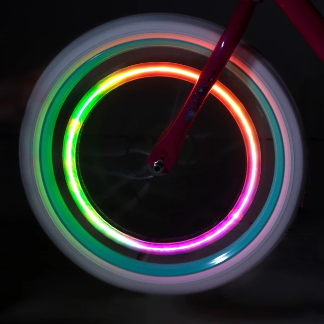 Alt view image 4 of 5 - Brightz Orbit Color Morphing LED Bicycle Spoke Clip Lights, Weather-Resistant, Width 1 in, 2 Count