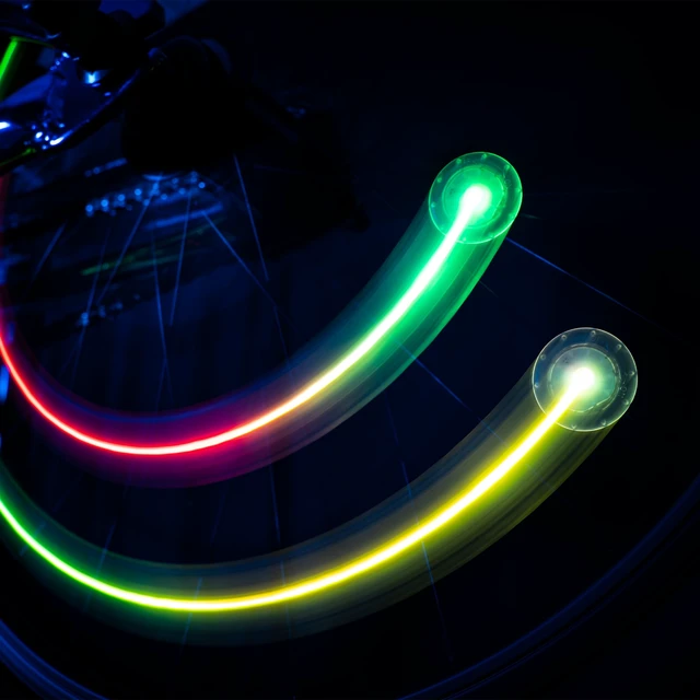 Alt view image 3 of 5 - Brightz Orbit Color Morphing LED Bicycle Spoke Clip Lights, Weather-Resistant, Width 1 in, 2 Count