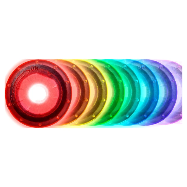Alt view image 2 of 5 - Brightz Orbit Color Morphing LED Bicycle Spoke Clip Lights, Weather-Resistant, Width 1 in, 2 Count