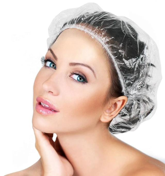 Main image of 30pcs Disposable Shower Caps-Multi-Purpose Thickening Elastic Bath Cap Plastic Waterproof Clear Shower Cap Bath Shower Caps Women Spa,Men Hair Caps,Home Use,Hotel and Hair Salon, Travel.(Size 46CM)