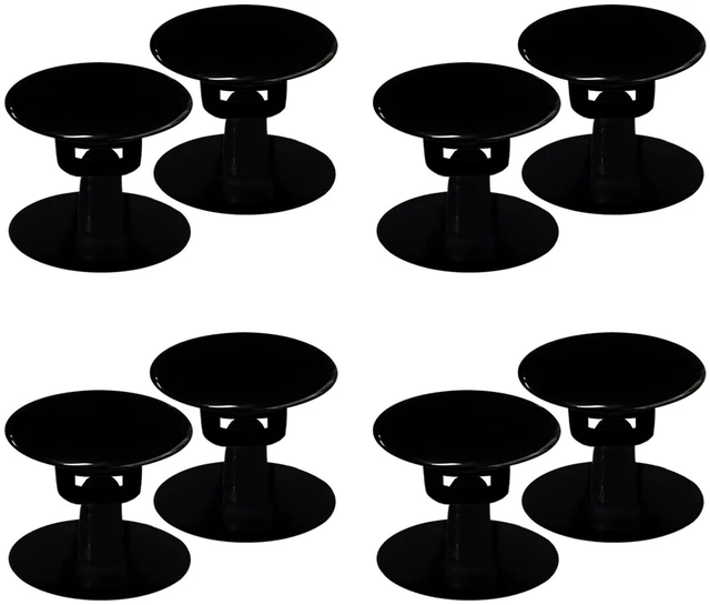 Main image of 8 Sets Replacement Rivets for Beach Shoe Replacement Button Replacement Parts Compatible for Clog Beach Shoe Strap Repair (Black)