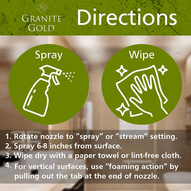 Alt view image 3 of 6 - Granite Gold Shower Cleaner, 24 fl oz Spray, Stone Shower, Tub & Tile Cleaner