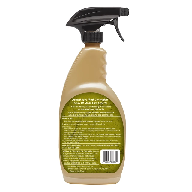 Alt view image 5 of 6 - Granite Gold Shower Cleaner, 24 fl oz Spray, Stone Shower, Tub & Tile Cleaner