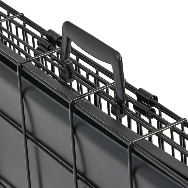 Alt view image 4 of 6 - MidWest Homes for Pets Replacement Plastic Handle for Dog Fold and Carry Crate, Black, Handle-1