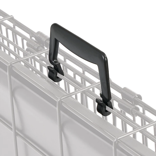 Alt view image 5 of 6 - MidWest Homes for Pets Replacement Plastic Handle for Dog Fold and Carry Crate, Black, Handle-1