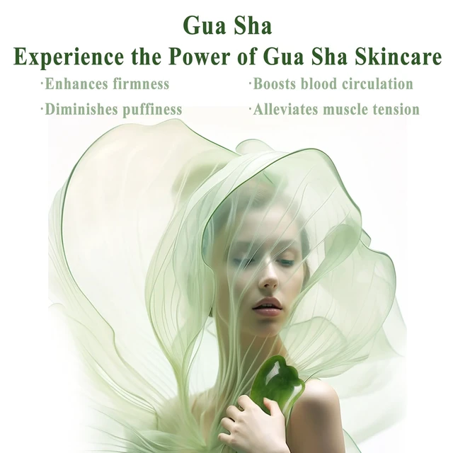 Alt view image 6 of 7 - Gua Sha Facial Tools,Guasha Tool for Face,Lymphatic Drainage Massager