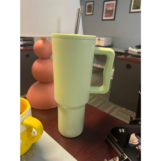 Alt view image 3 of 5 - dcieiosul Set of 4 Reusable Metal Straws, Long Stainless Steel Straw with Cleaning Brushes and Case, Drinking for 40 oz and 30 oz Tumblers
