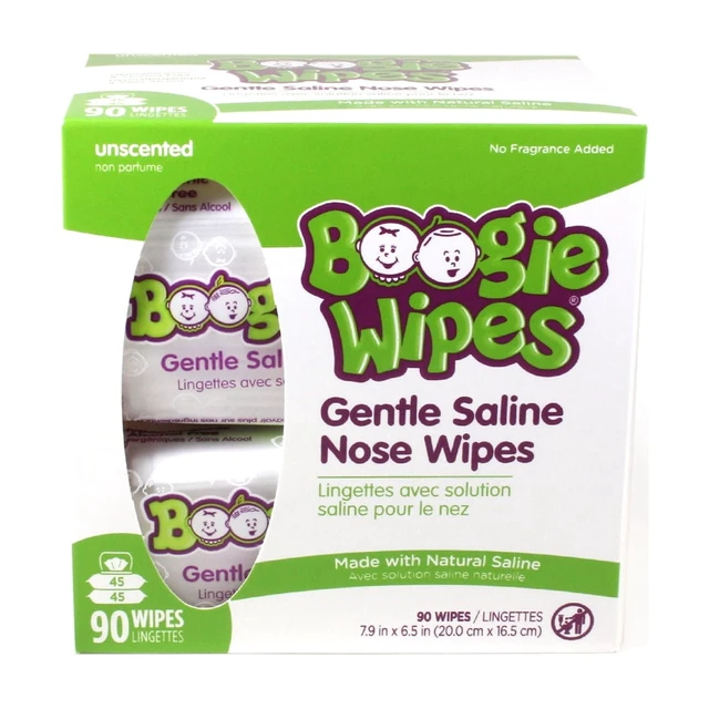 Alt view image 5 of 6 - Boogie Wipes Saline Nose Wipes, Hypoallergenic & Alcohol-Free, Unscented, 90 Count