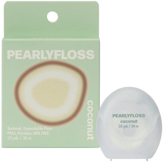 Main image of PearlyFloss Coconut Expanding Textured Dental Floss, 33 Yards