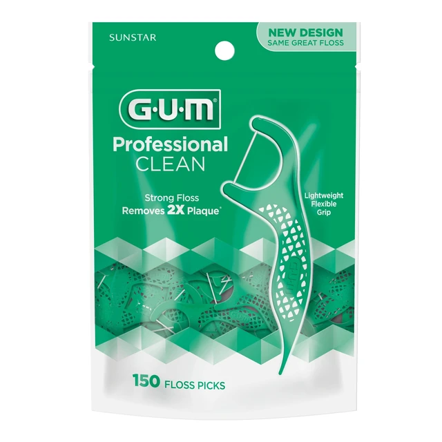 Alt view image 4 of 6 - GUM Professional Clean Mint Flossers - 150 Count
