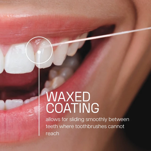 Alt view image 4 of 5 - Reach Mint Waxed Dental Floss 65 Yard Value 2 Pack.