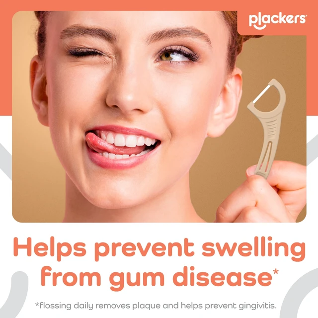 Alt view image 4 of 6 - Plackers® Gum Defense Floss Picks with Coconut Oil, Refreshing Coconut Flavor, Gentle, 75 Count