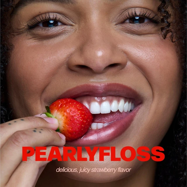 Alt view image 6 of 6 - PearlyFloss Strawberry Dental Floss and Picks Kit
