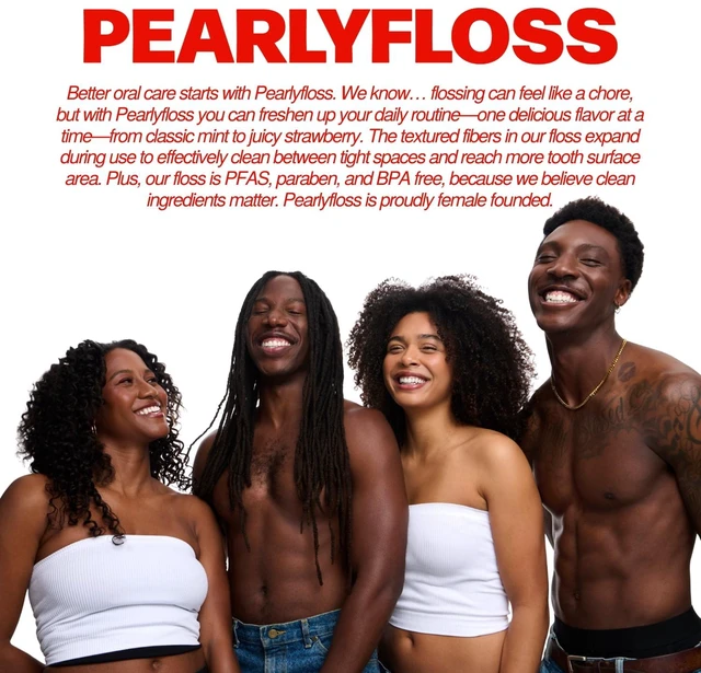 Alt view image 3 of 6 - PearlyFloss Strawberry Dental Floss and Picks Kit