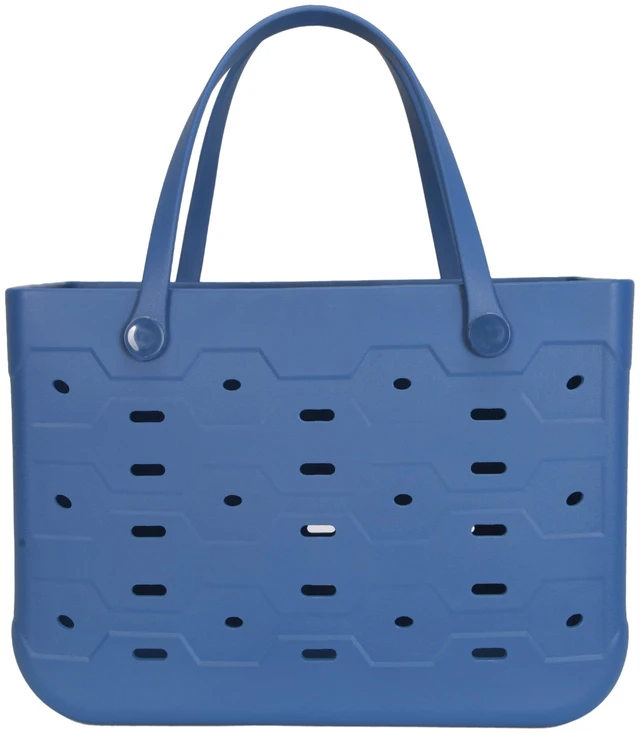 Main image of Mainstays Large Flex Laundry Tote, Indigo, 18 in W x 8.75 in D x 13 in H
