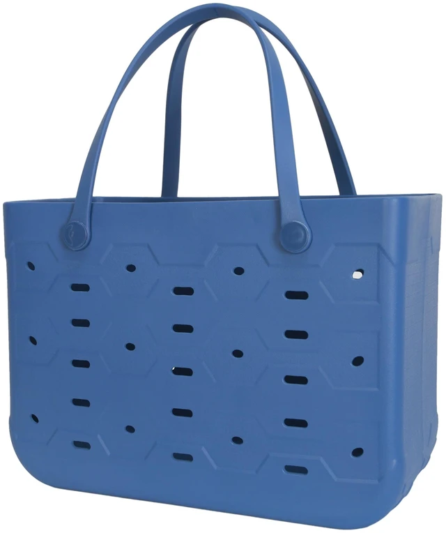 Alt view image 5 of 5 - Mainstays Large Flex Laundry Tote, Indigo, 18 in W x 8.75 in D x 13 in H