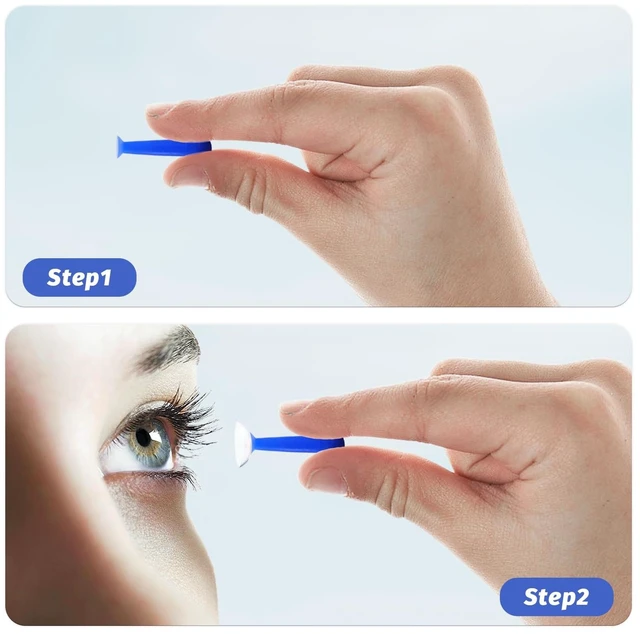 Alt view image 4 of 7 - Aoutrow Hard Contact Lens Remover for Hard/RGP Lenses, Contact Lens Inserter Applicator Suction Cup Tool for Prosthetic Eyes, 10 pcs