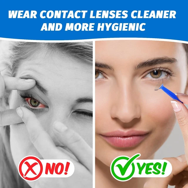 Alt view image 6 of 7 - Aoutrow Hard Contact Lens Remover for Hard/RGP Lenses, Contact Lens Inserter Applicator Suction Cup Tool for Prosthetic Eyes, 10 pcs