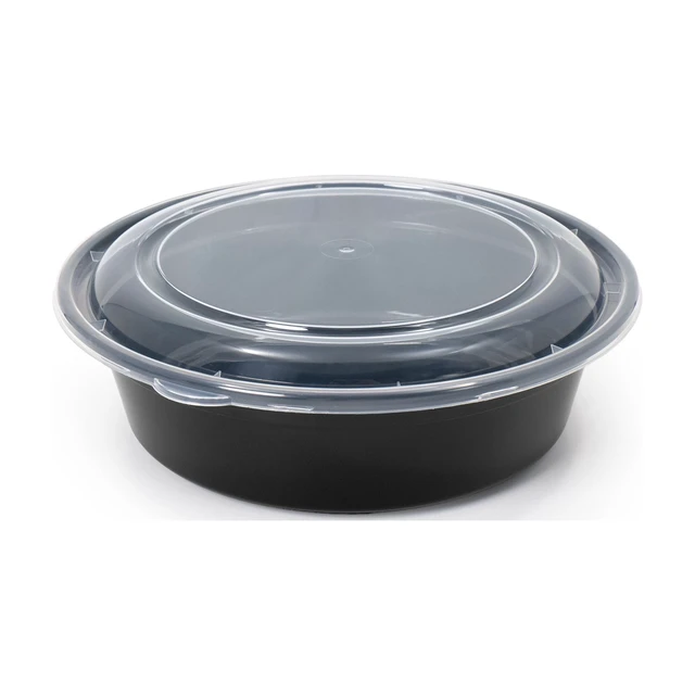 Alt view image 2 of 6 - Mainstays 10-Piece Round Meal Prep Containers with Lids, 1L BPA-Free, Microwave & Dishwasher Safe