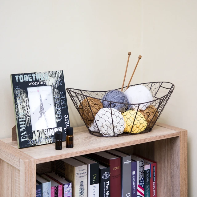 Alt view image 6 of 6 - Mainstays Chicken Wire Decorative Storage Basket with Handles