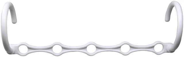 Main image of Mainstays Space Saving Cascading Foldable Non-Slip Plastic Clothing Hanger, 10 Pack, White