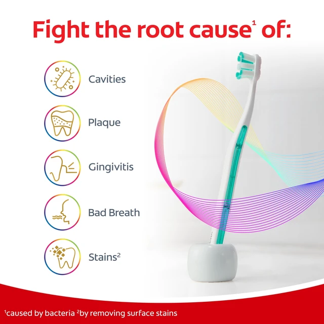 Alt view image 3 of 6 - Colgate Total Active Prevention Foaming Clean Medium Toothbrush, 2 Pack